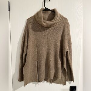 Cozy Tan Turtleneck Sweater